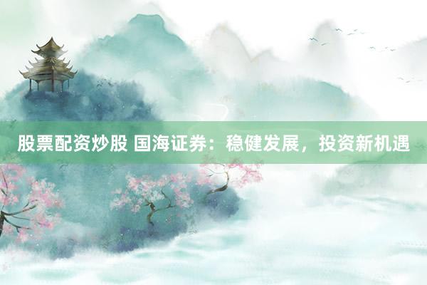 股票配资炒股 国海证券：稳健发展，投资新机遇