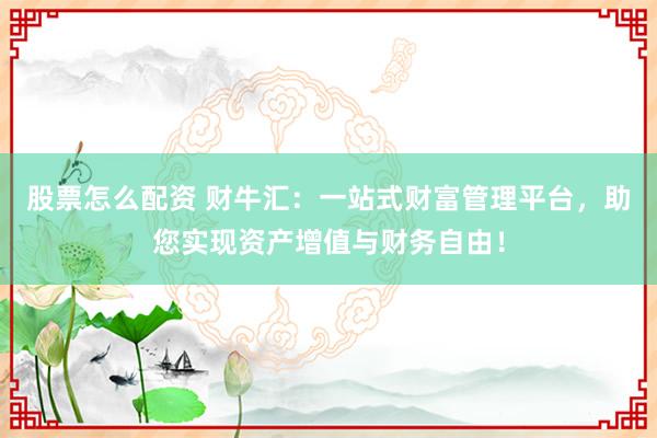 股票怎么配资 财牛汇：一站式财富管理平台，助您实现资产增值与财务自由！