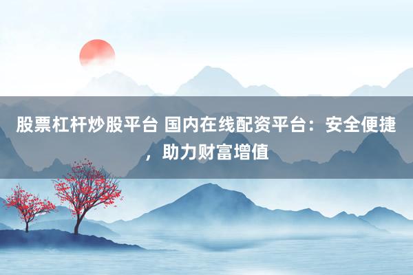 股票杠杆炒股平台 国内在线配资平台：安全便捷，助力财富增值